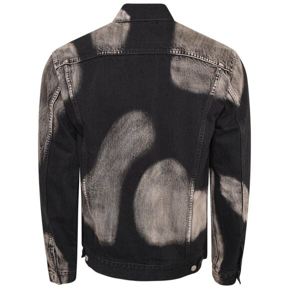 Yohji Yamamoto Pour Homme Washed Denim Jacket Mens 3 M Black He-Y07-534-1 - Picture 4 of 14